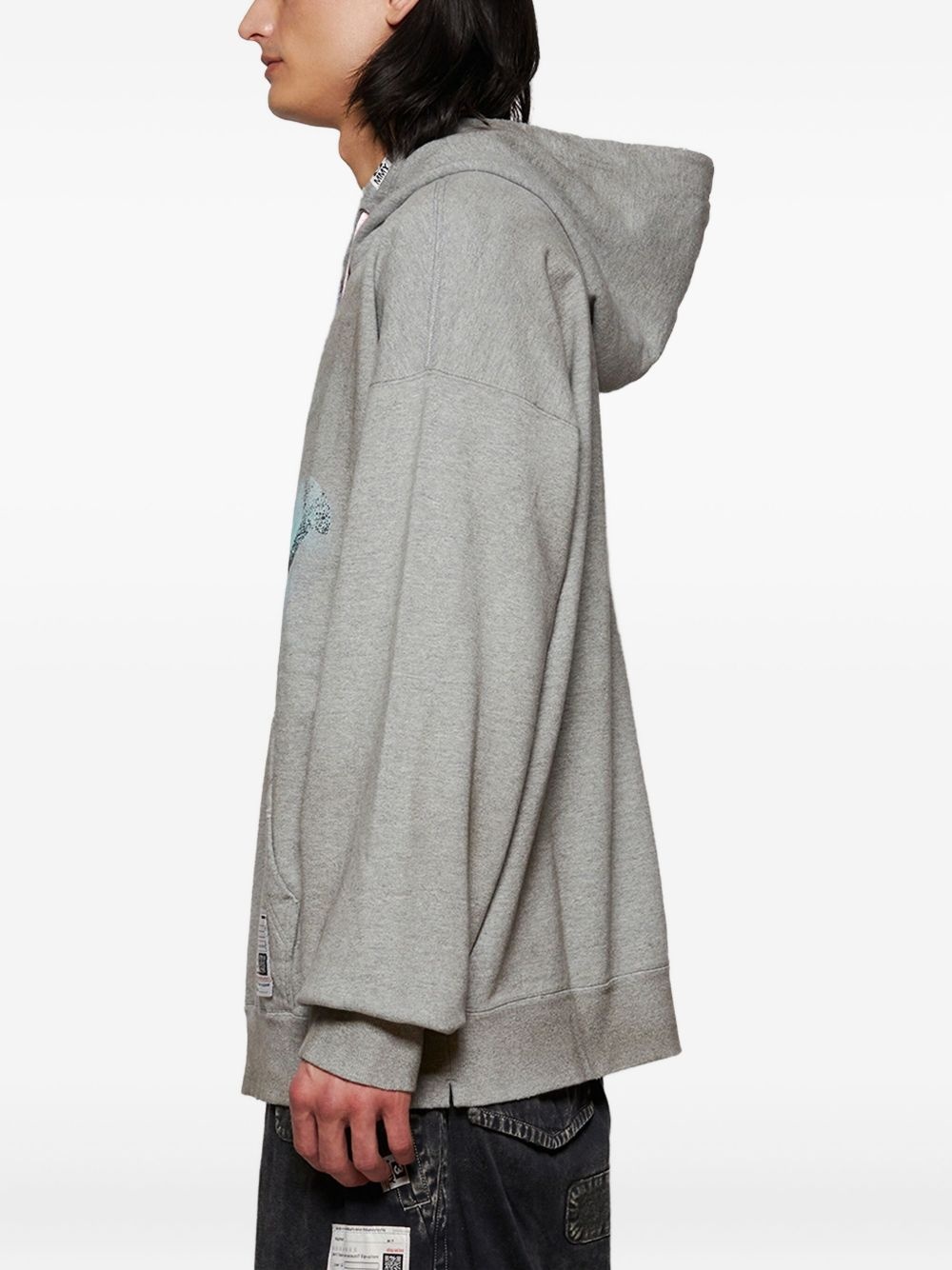 smile-graphic hoodie - 4