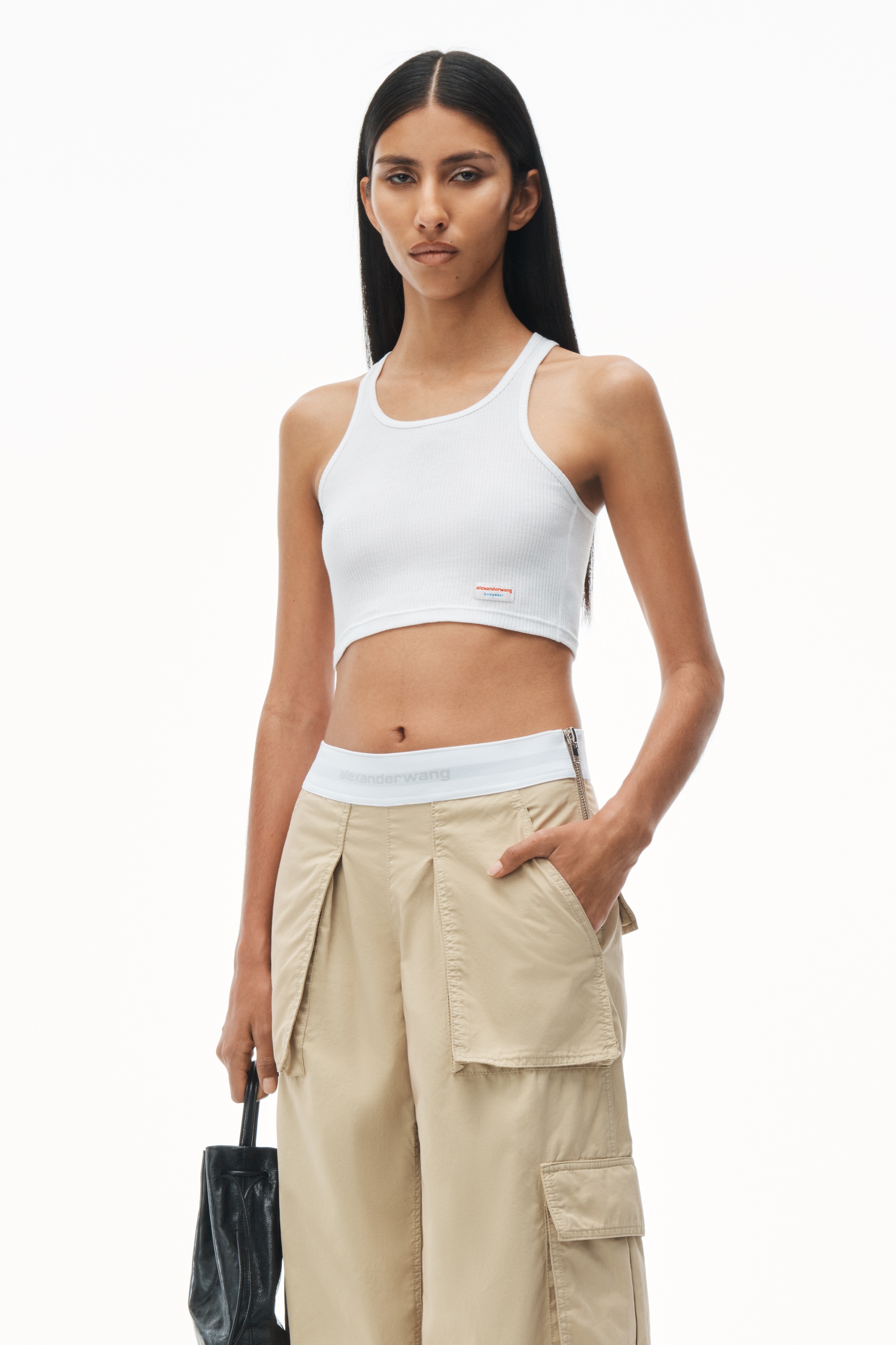 Mid-Rise Cargo Rave Pants in Cotton Twill - 6