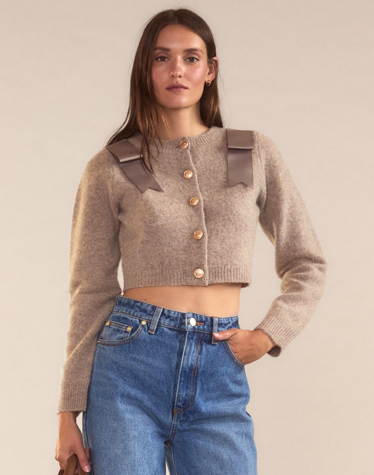 Ivy Cropped Wool Cardigan - 3