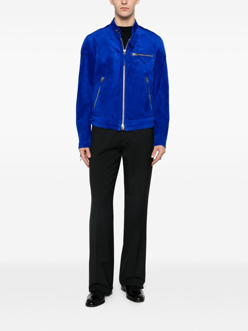 TOM FORD zip-up suede jacket outlook