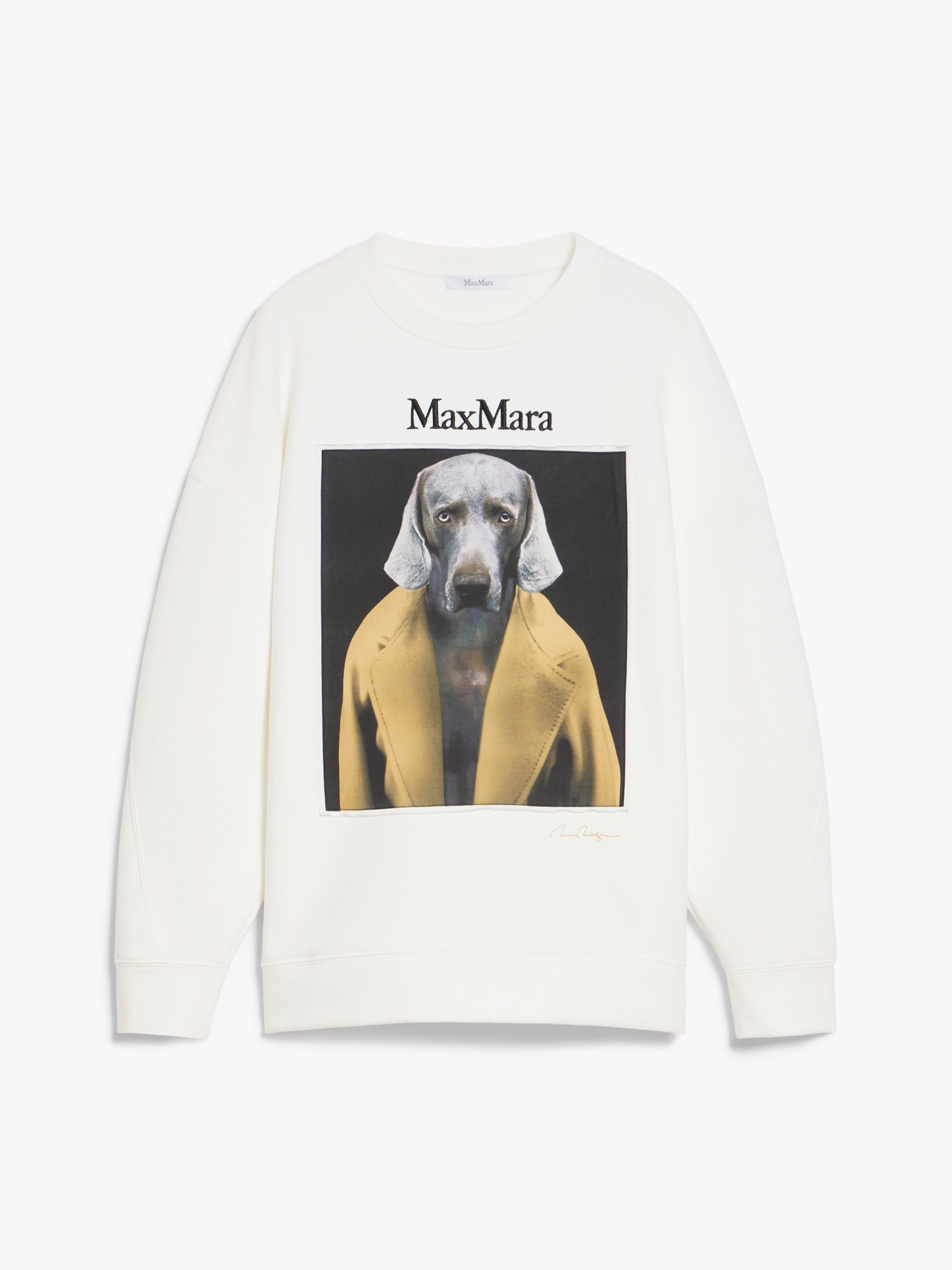 BACCO Cotton sweatshirt with Wegman print - 1