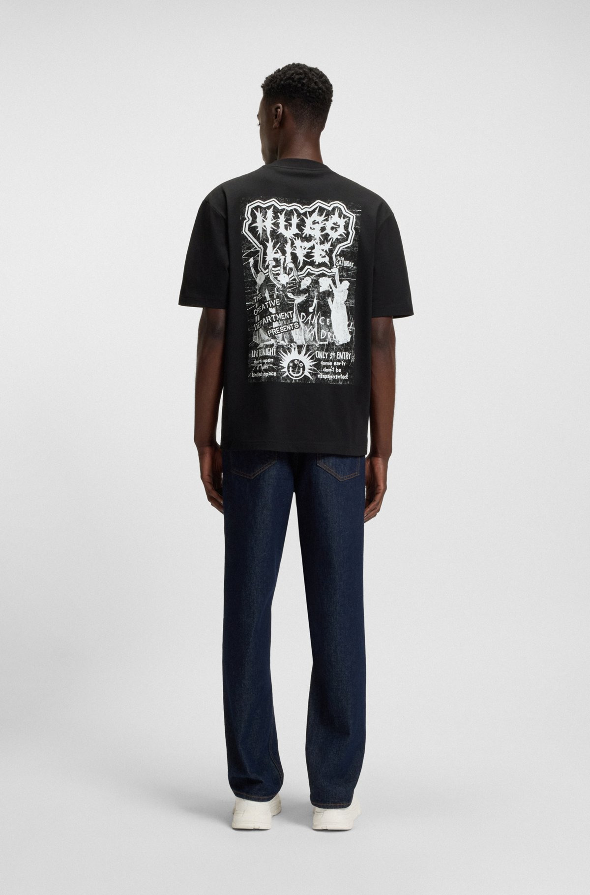 COTTON-JERSEY T-SHIRT WITH HAPPY HUGO ARTWORK - 5