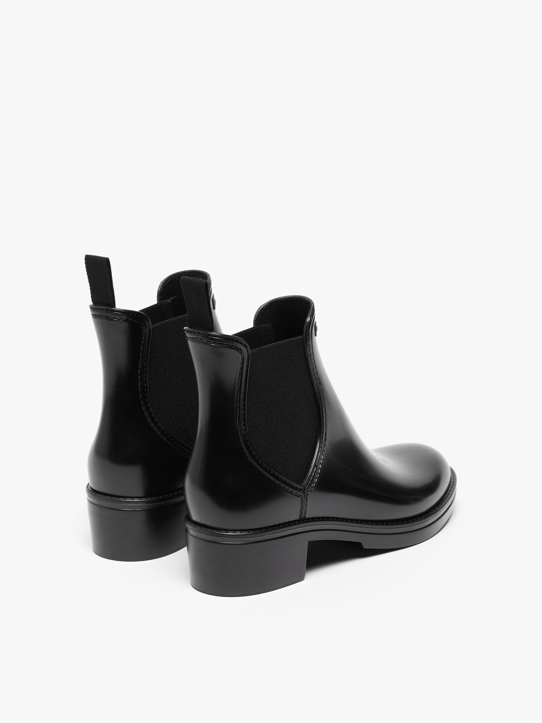 TRINITY BLACK CHELSEA RAIN BOOTS | LB-1003 - 4