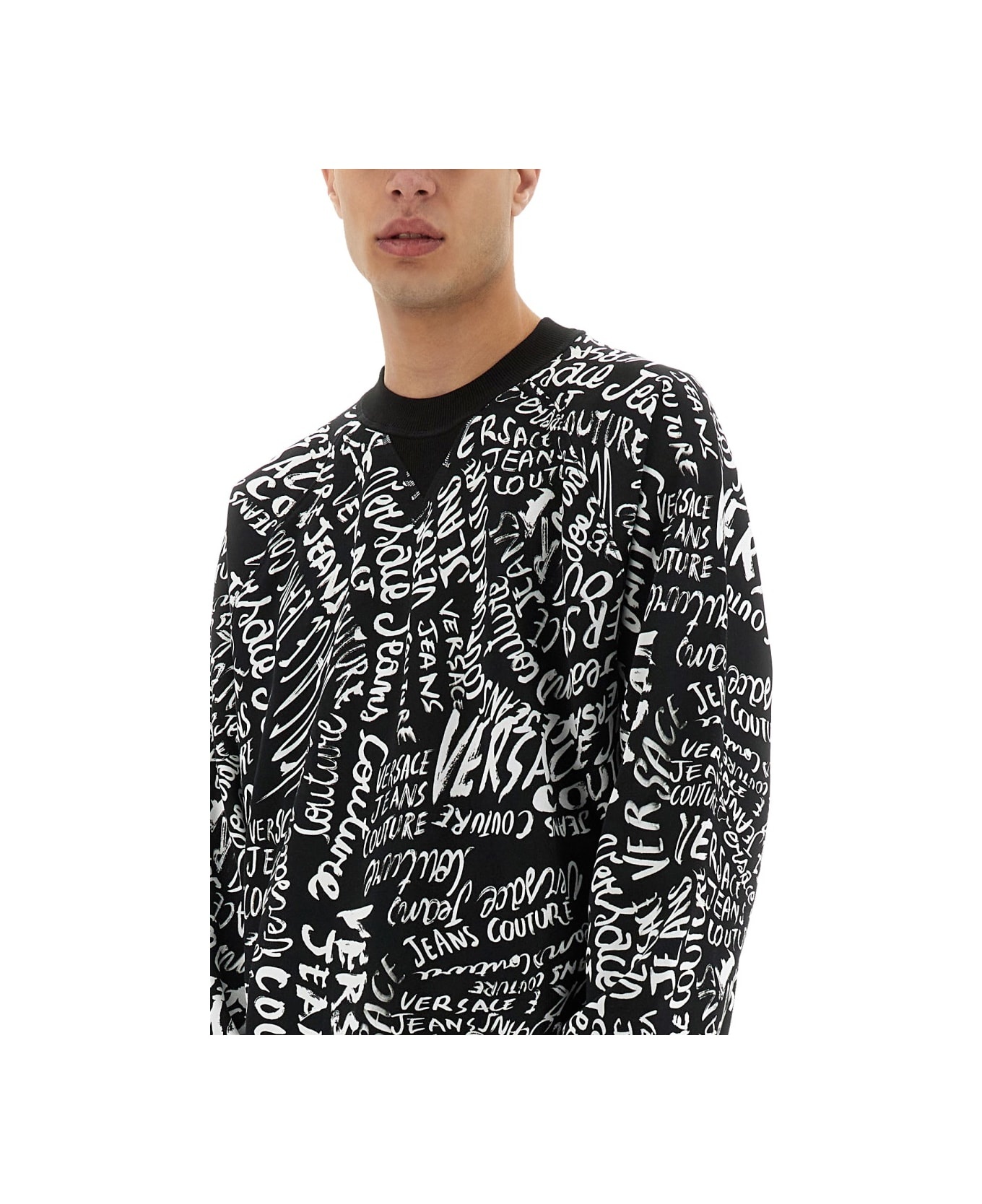 Sweatshirt With Logomania Print - 4