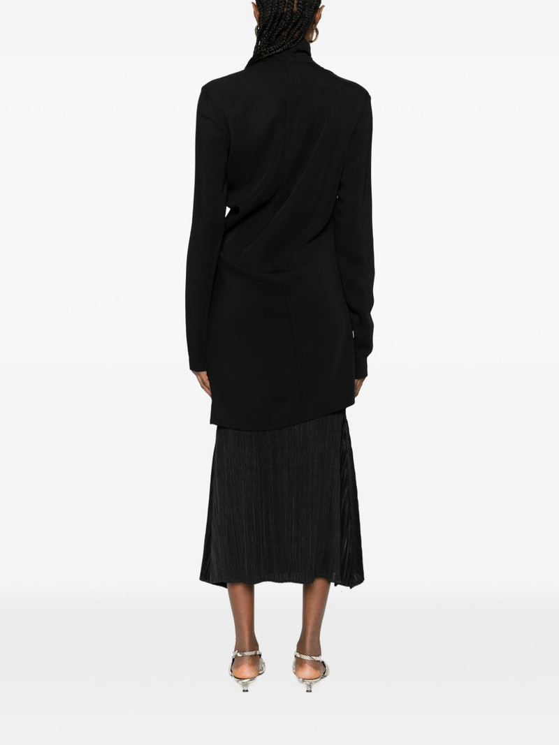 high-neck twist blouse 4