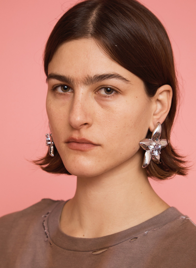 Collina Strada CRYSTAL CLEAR MEGA STARLINK EARRINGS outlook