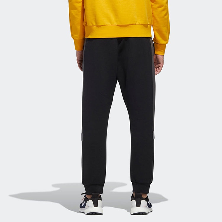 adidas Ub Pnt Dk Colorblock logo Casual Bundle Feet Sports Pants Black GM4399 - 4