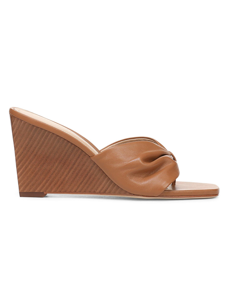 Women's Tullia Leather 85MM Wedge Sandals - Hazelwood 1
