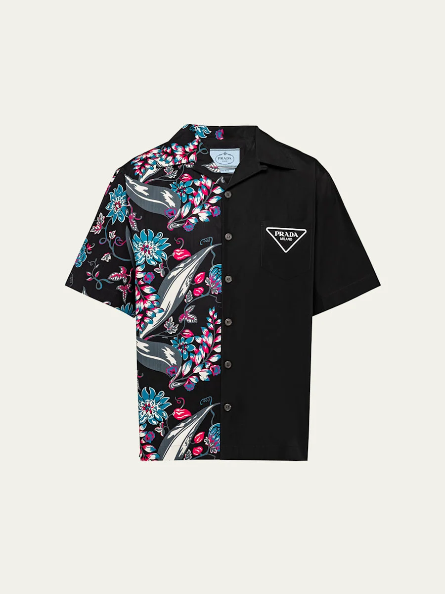 Men's Poplin Ramage Double Match Shirt - 1