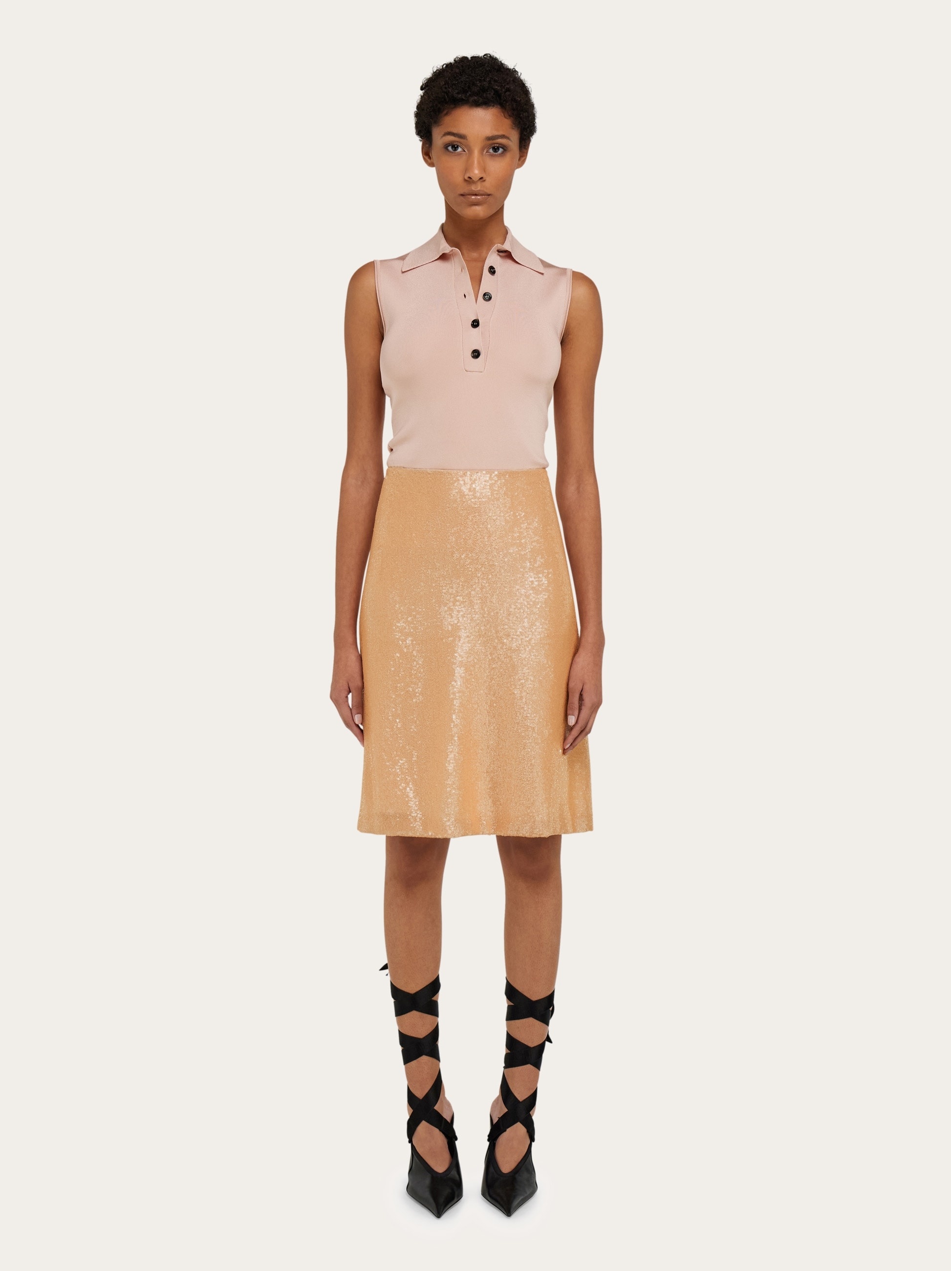 Sequin embellished skirt - 5