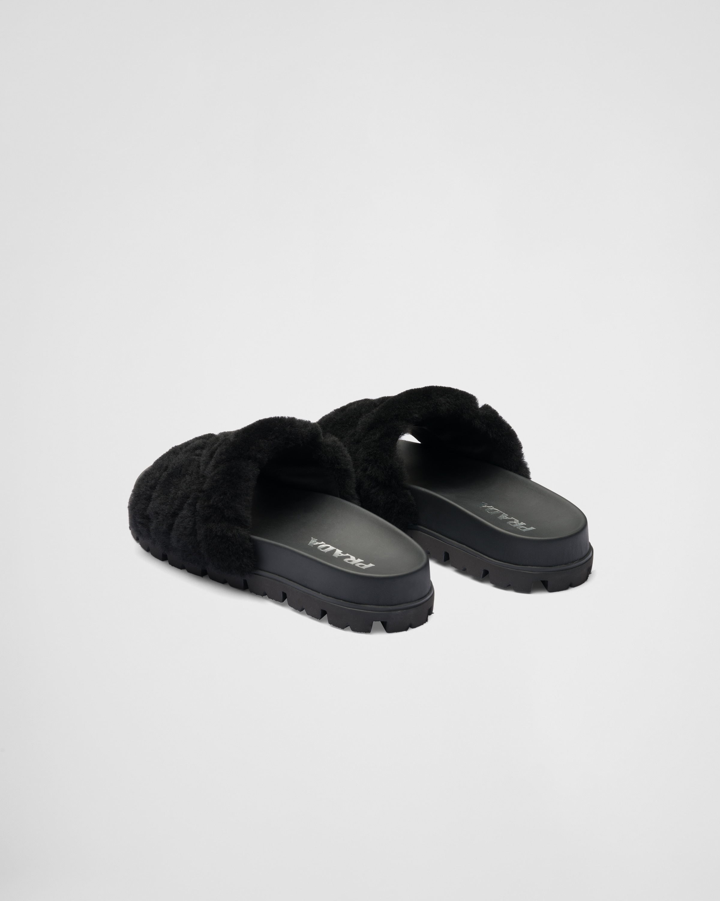 Shearling slides - 4