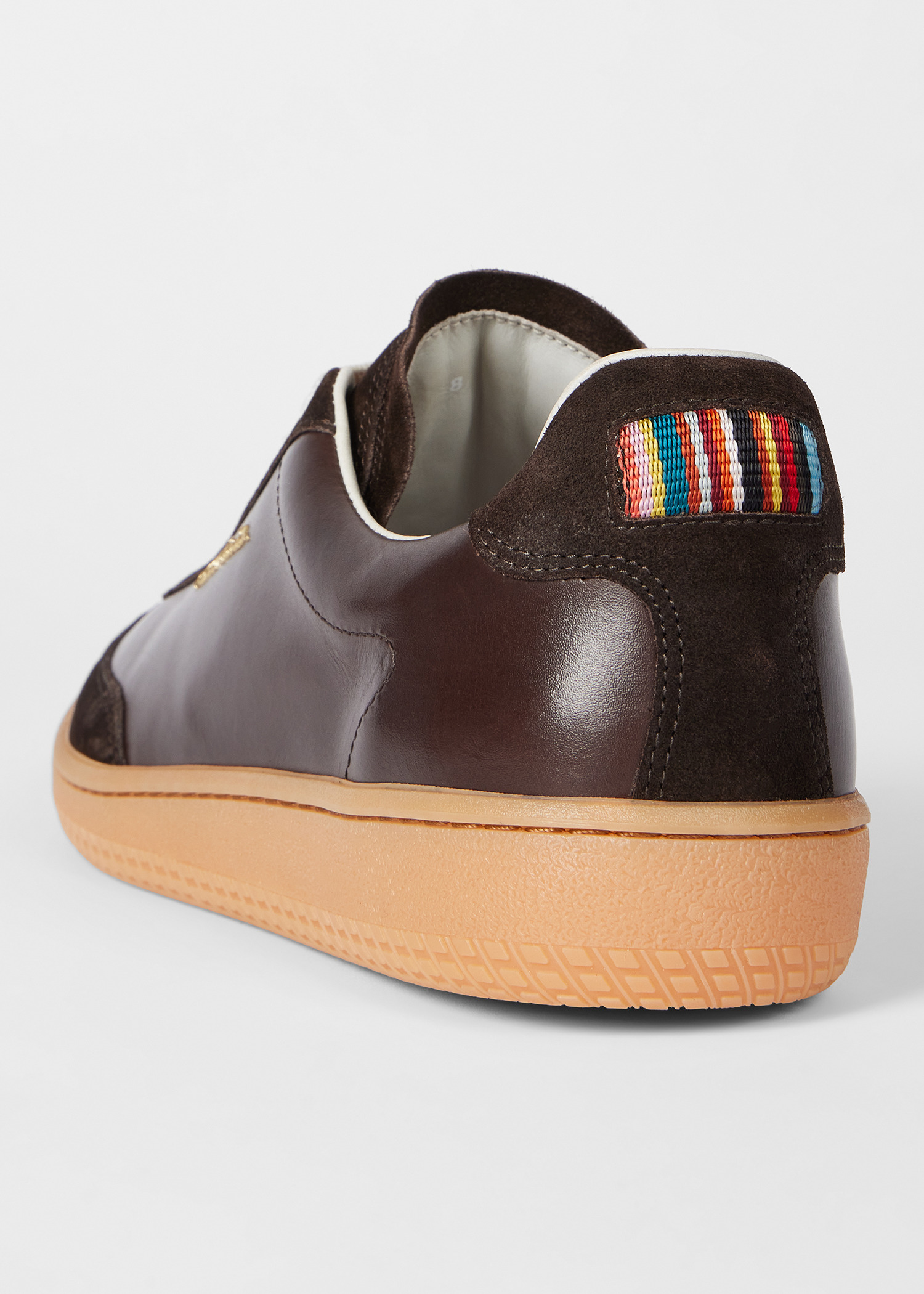 Dark Brown Leather 'Como' Trainers - 3