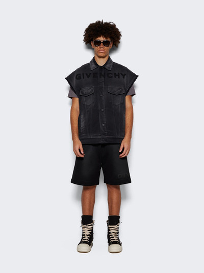 Givenchy Boxy Fit Shorts Black and White outlook