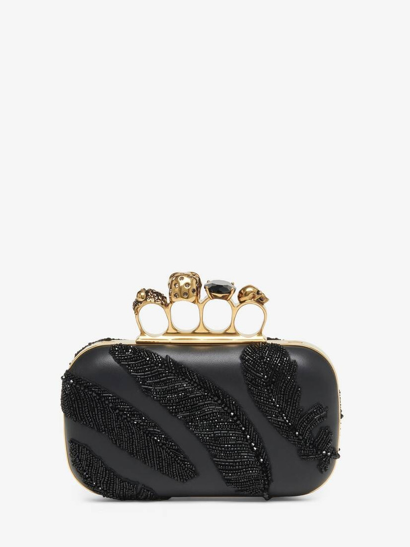 Women's Knuckle Clutch in Black 3
