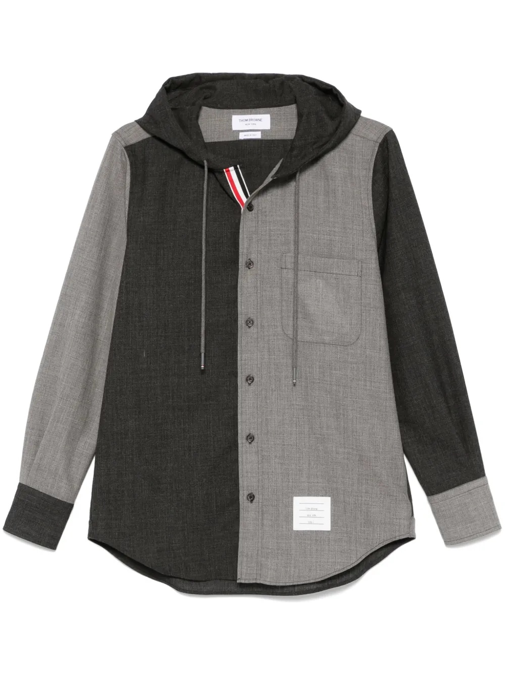 THOM BROWNE - Men Hooded Straight Fit Long Sleeve Sweats - 5