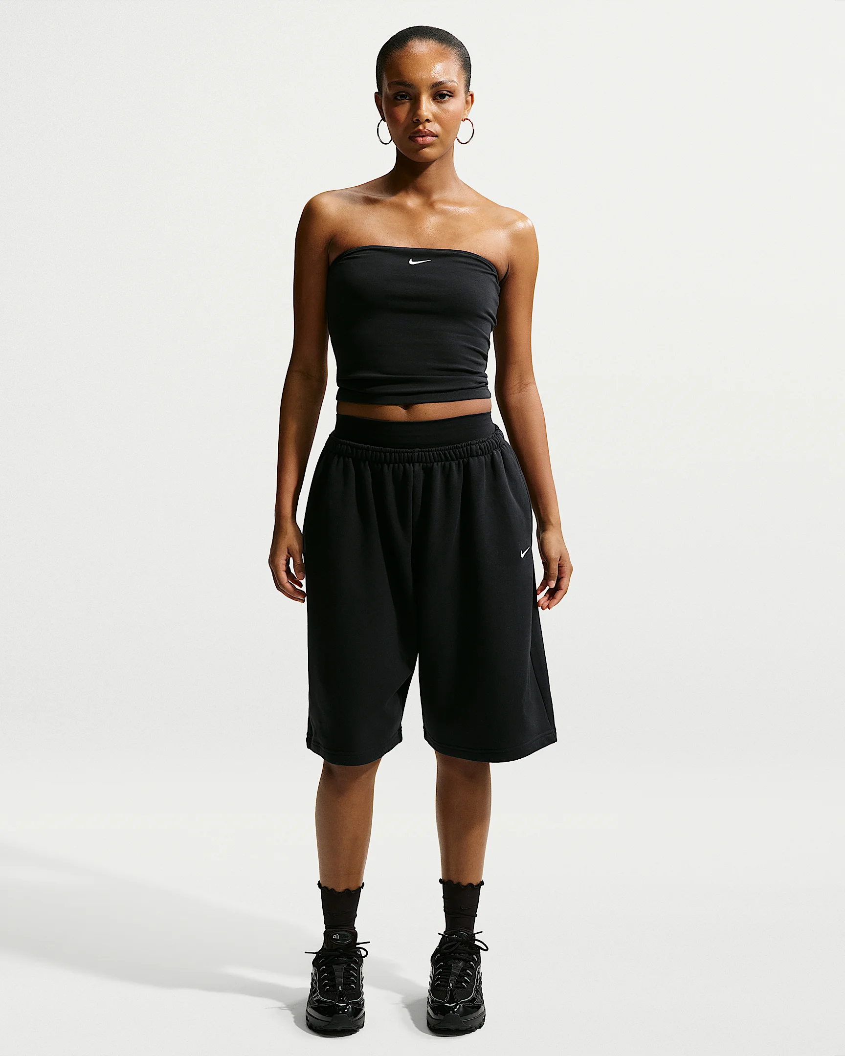 Nike Sportswear Women's Oversized Mid-Rise French Terry Bermuda Shorts - 1