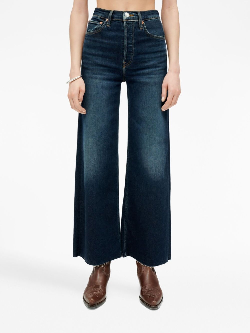 high-rise wide-leg jeans - 3