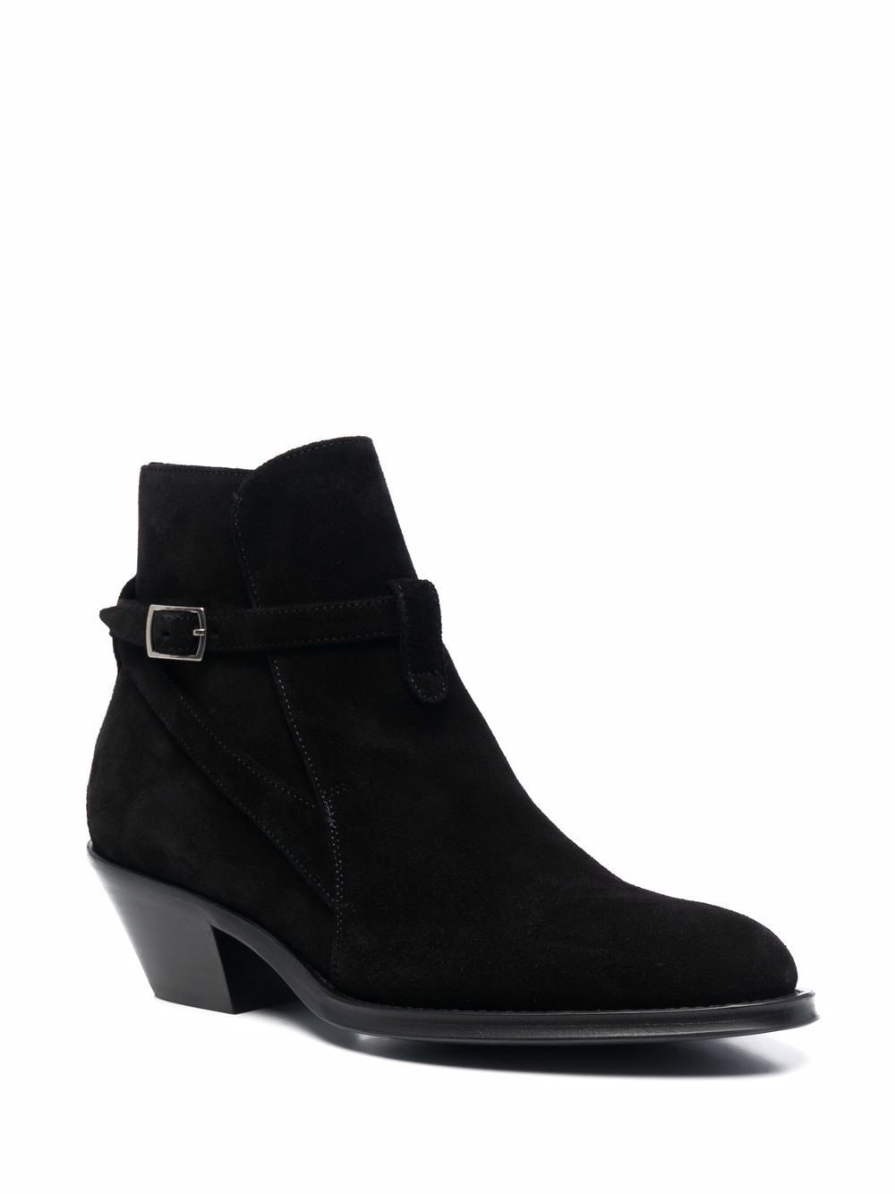 buckled strap ankle boots - 2