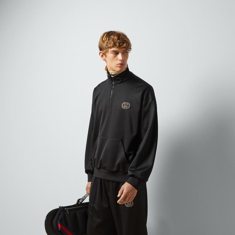 Gucciジャケット GUCCI Technical jersey half zip jacket - 768614XJF4A1043 | REVERSIBLE