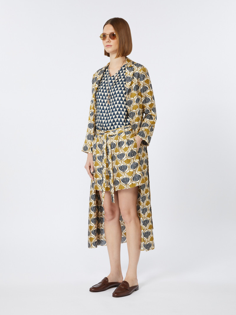 'S Max Mara ALBERT Printed silk kaftan dress outlook