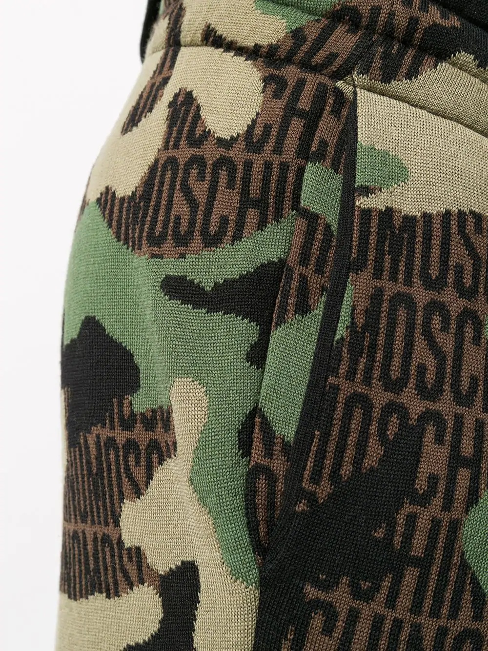 logo print camouflage track pants - 5