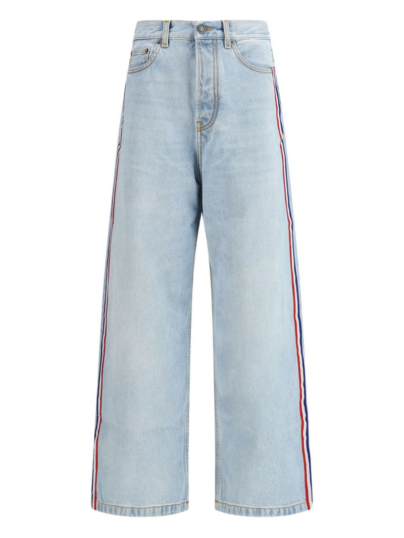 stripe baggy jeans 1