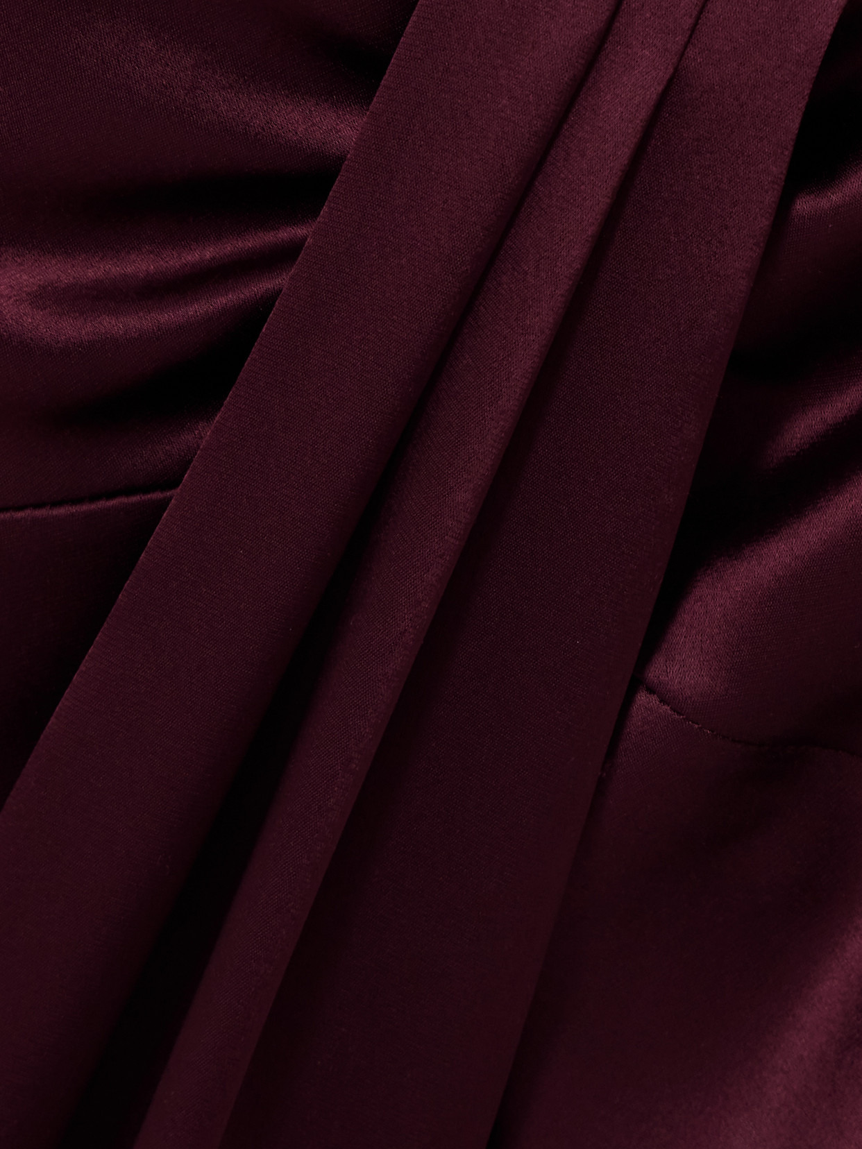 Emilie Tie-detailed Satin Gown - 4
