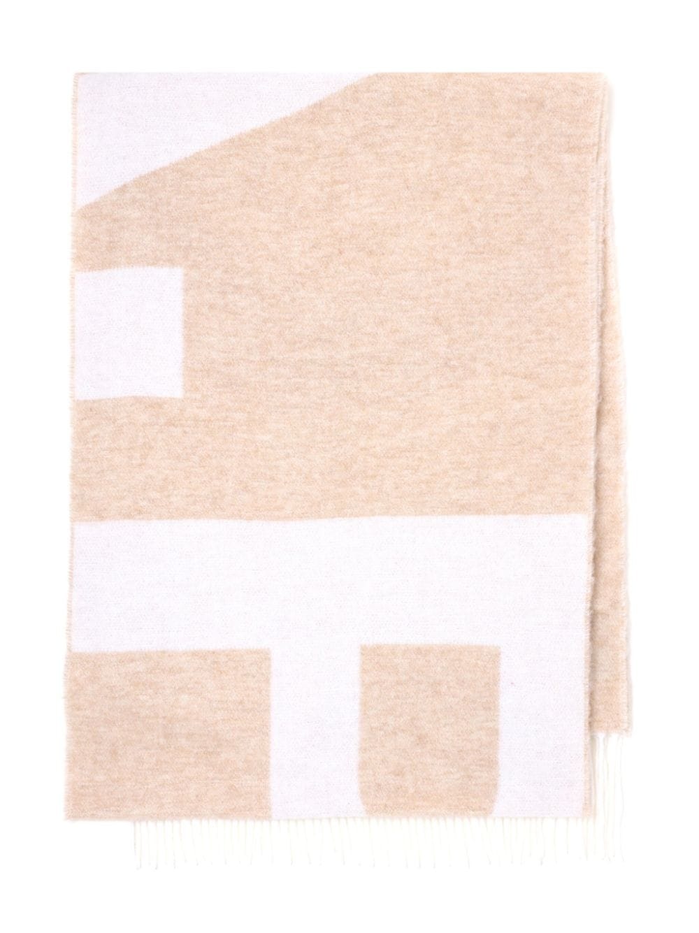 intarsia-knit wool-blend scarf - 2