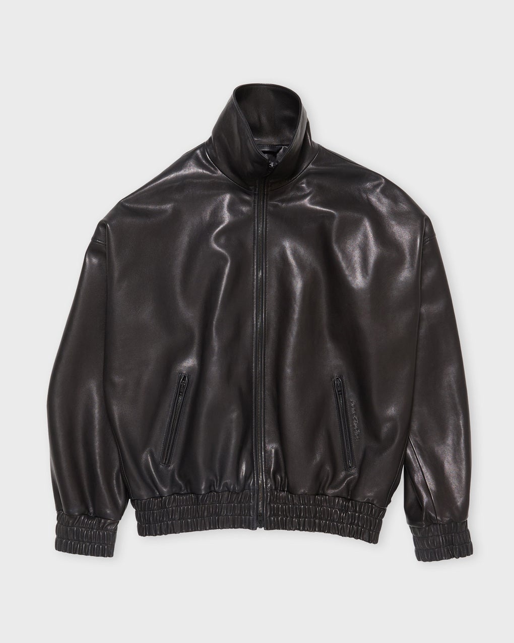 Jacket Relaxed Leather  Black - 1