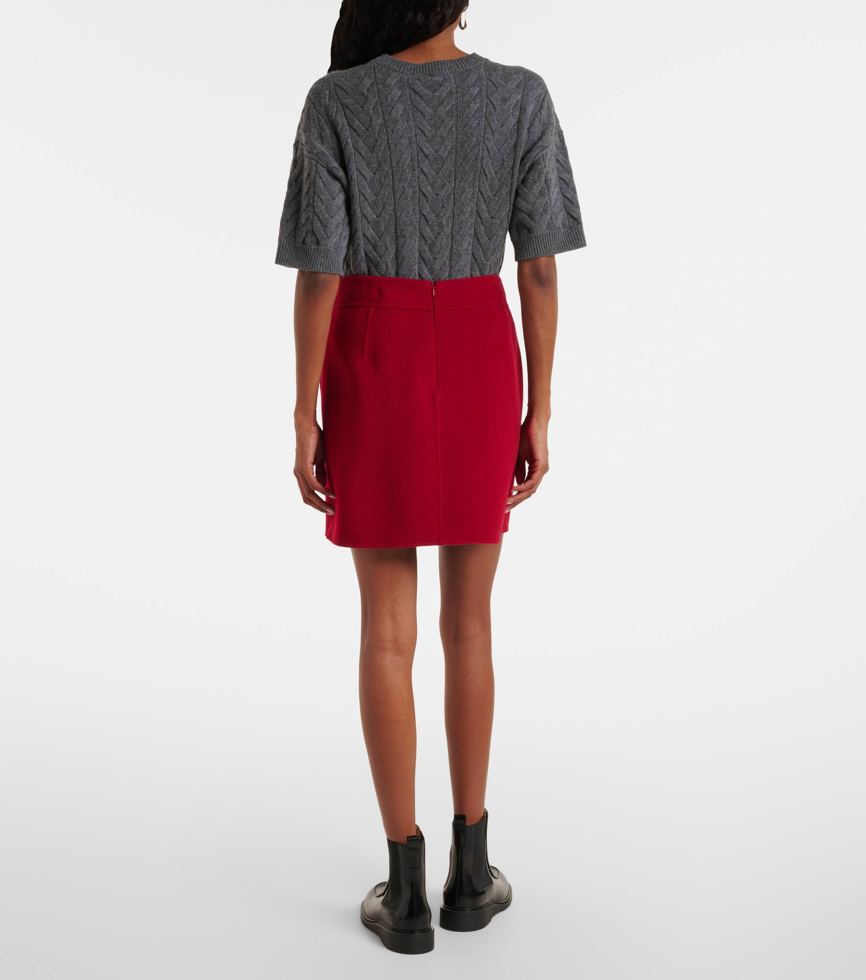 Aida virgin wool miniskirt - 3
