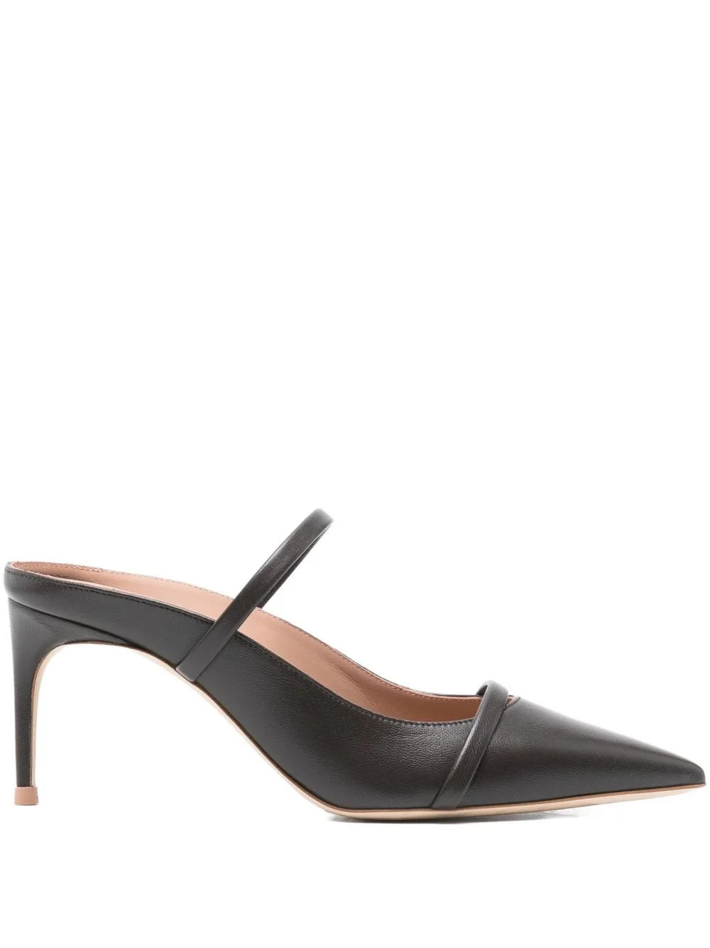 70mm leather pointed-toe mules - 1