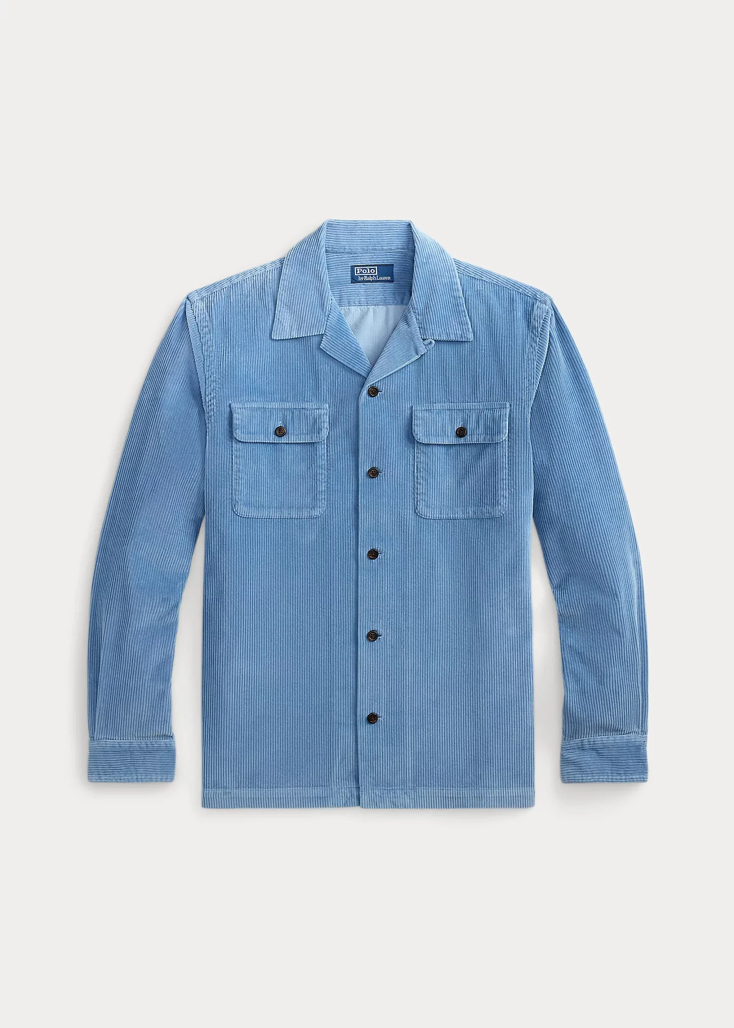 Classic Fit Corduroy Camp Shirt - 1