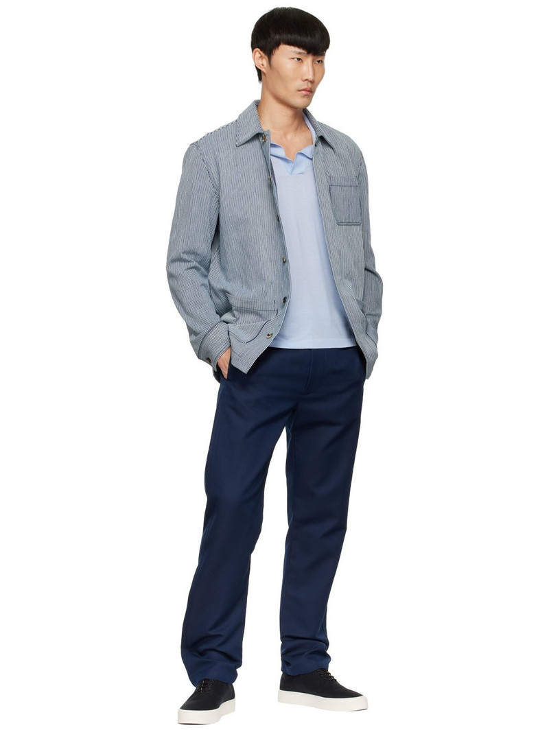 GABRIELA HEARST Navy Rhys Trousers outlook