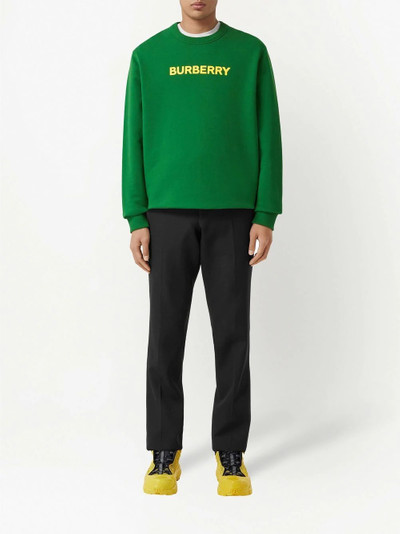 Burberry logo-print cotton sweatshirt outlook