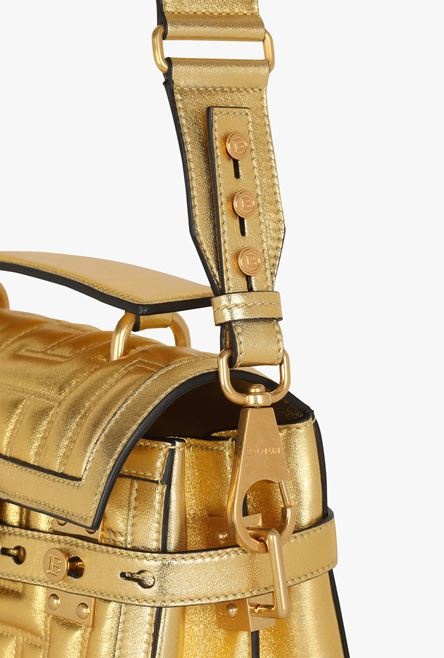 Gold quilted leather B-Buzz 23 bag - 9