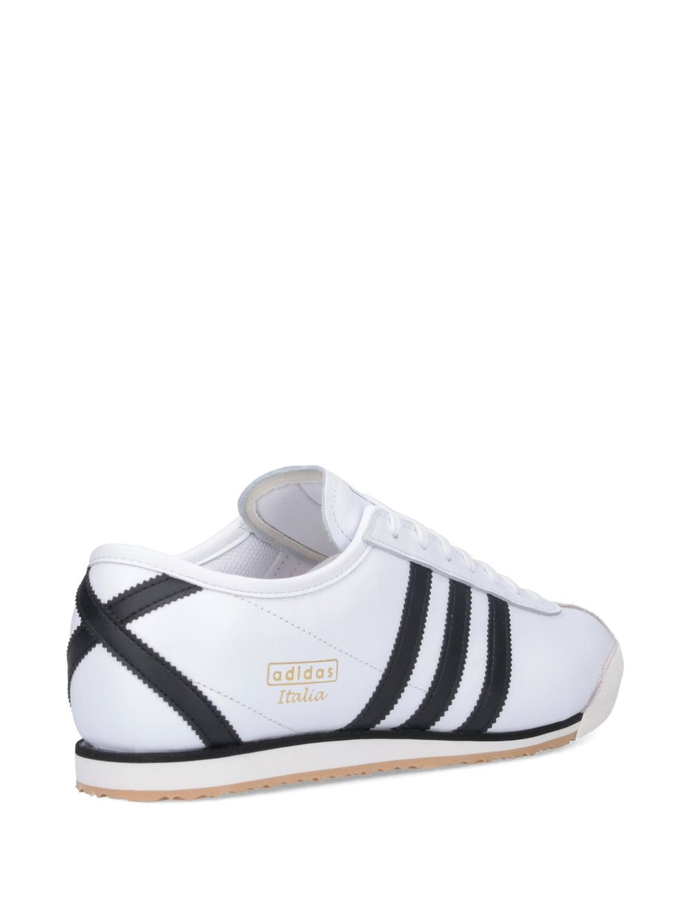 70s italian three-stripe leather sneakers - 4