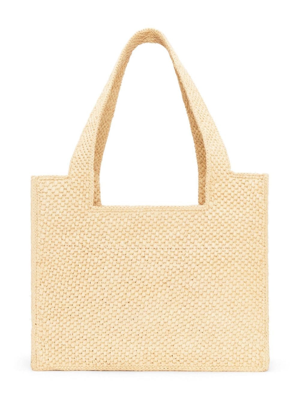Medium LOEWE Font Tote in raffia - 3