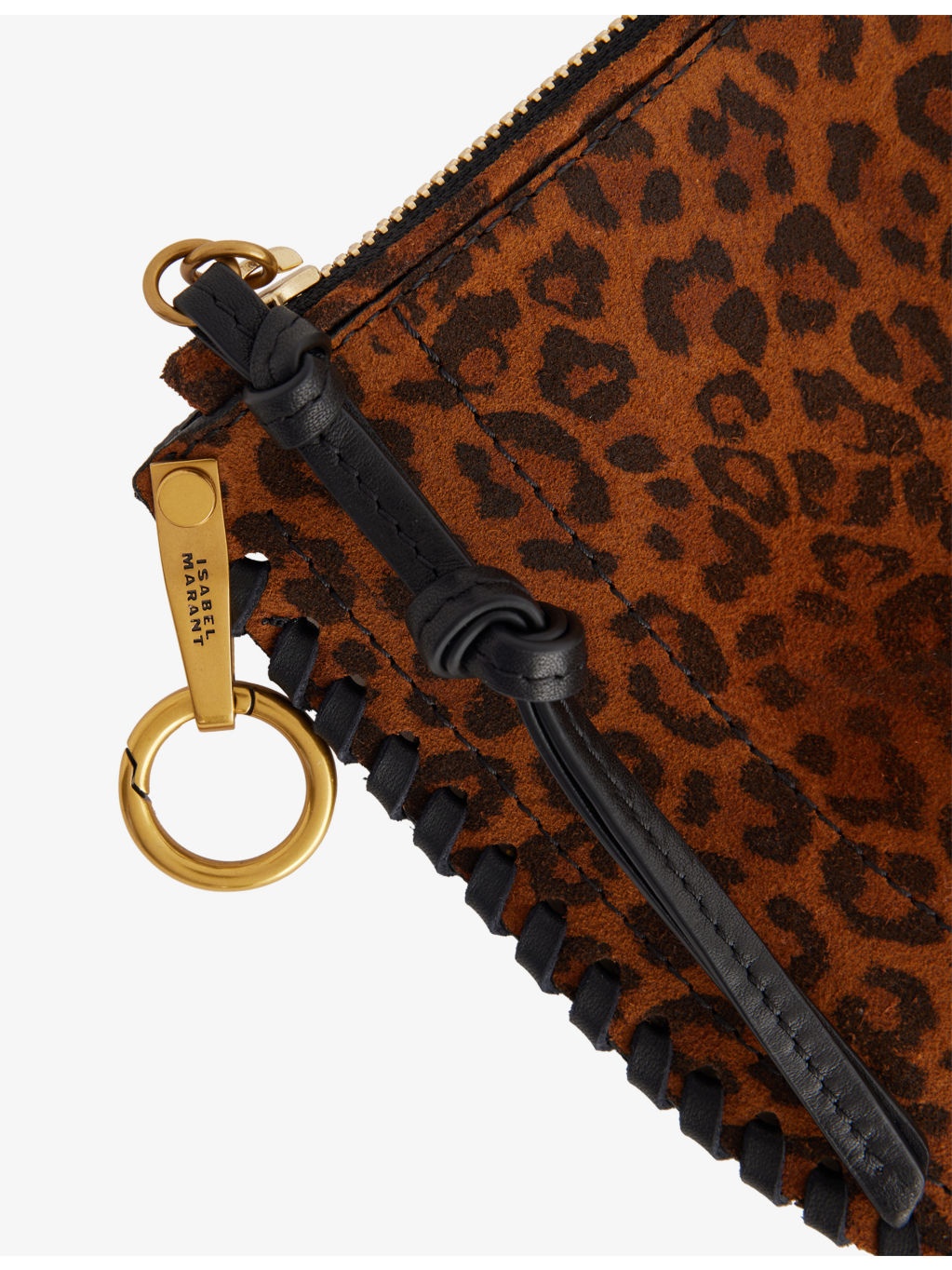Oskan Leopard-Print Suede Shoulder Bag - 7