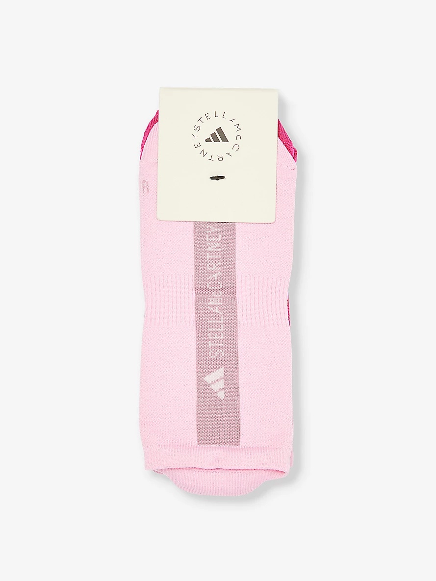 Branded pack of two stretch-recycled nylon socks - 1