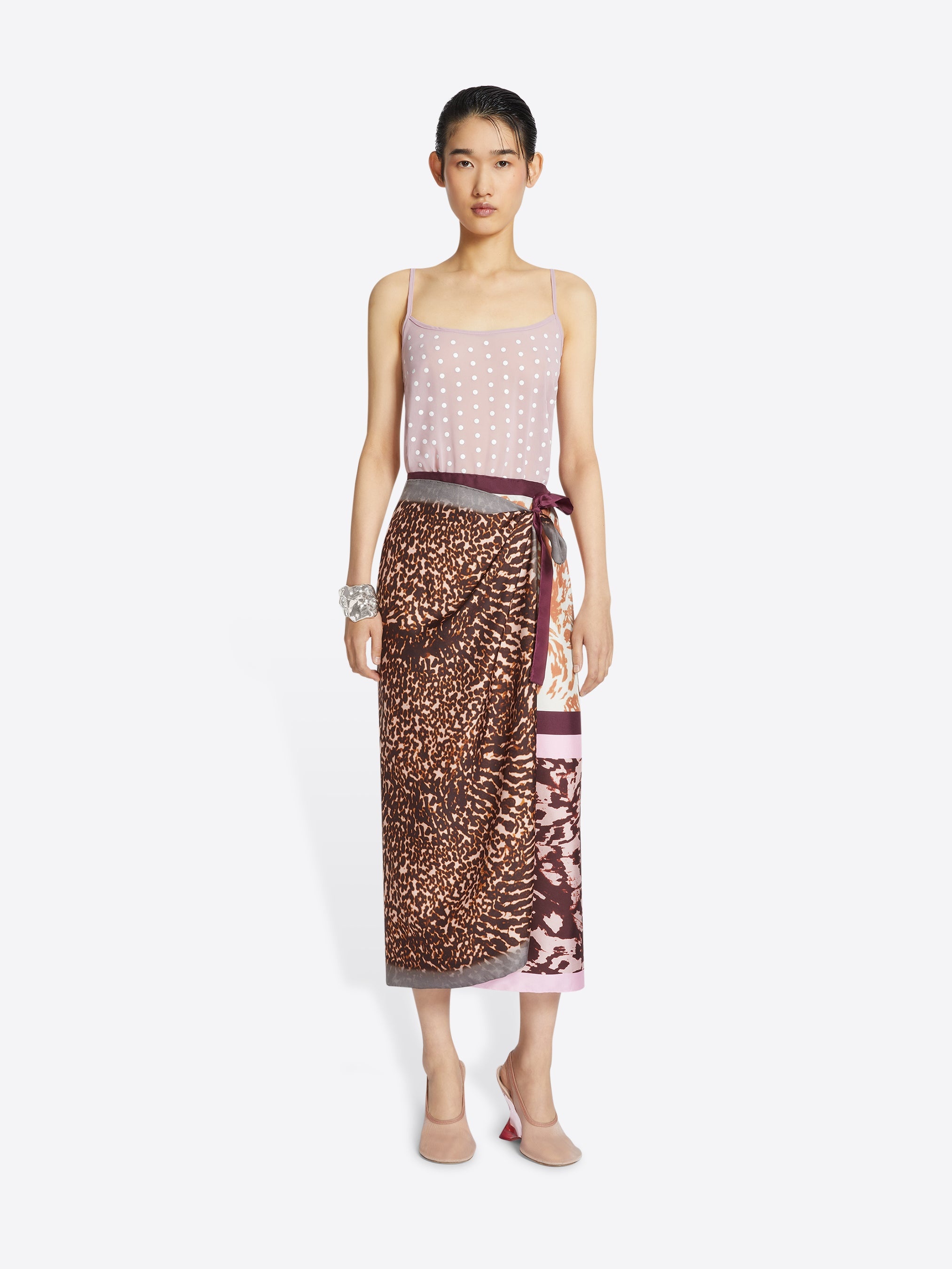 LONG WRAP SCARF-SKIRT - 2