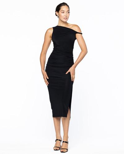 Helmut Lang Twisted Asymmetric Maxi Dress - Black outlook