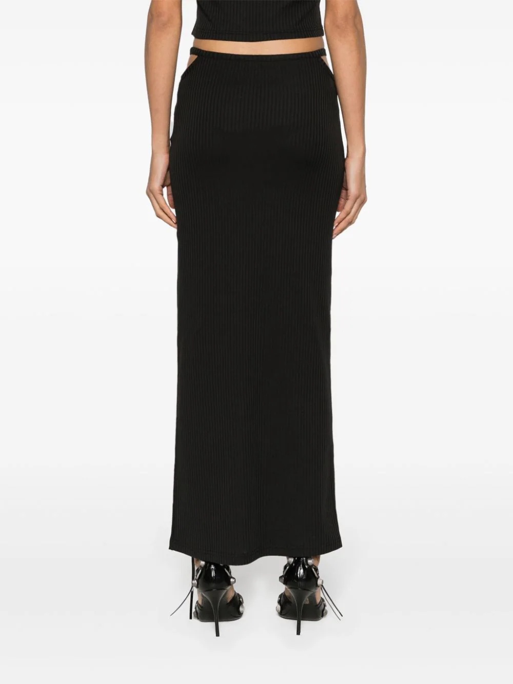 T BY ALEXANDER WANG Women W/ Skinny Woven Label G String Floor Length Skirt - 2