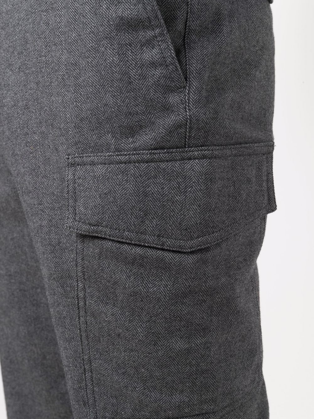 slim-fit cargo trousers - 5