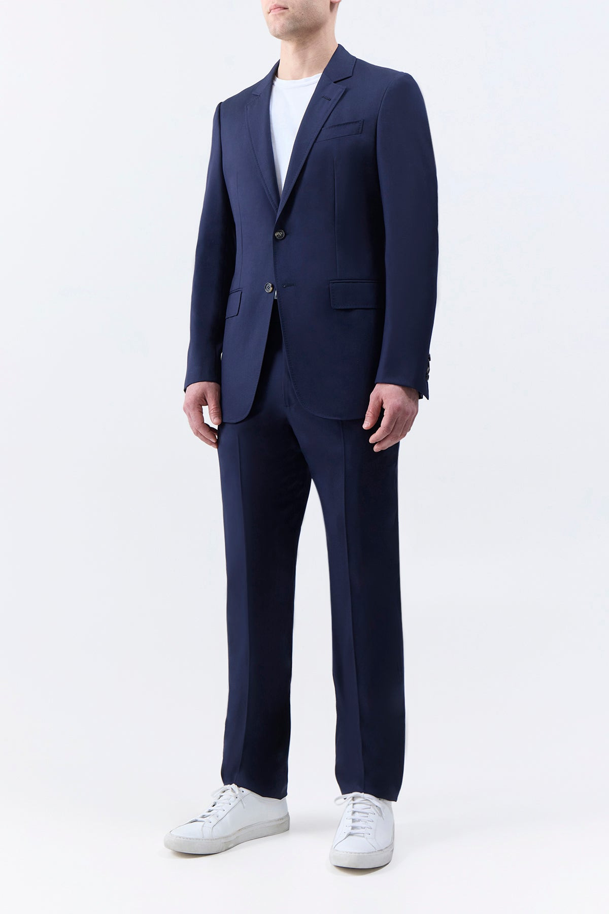 Irving Jacket in Dark Navy Wool - 3