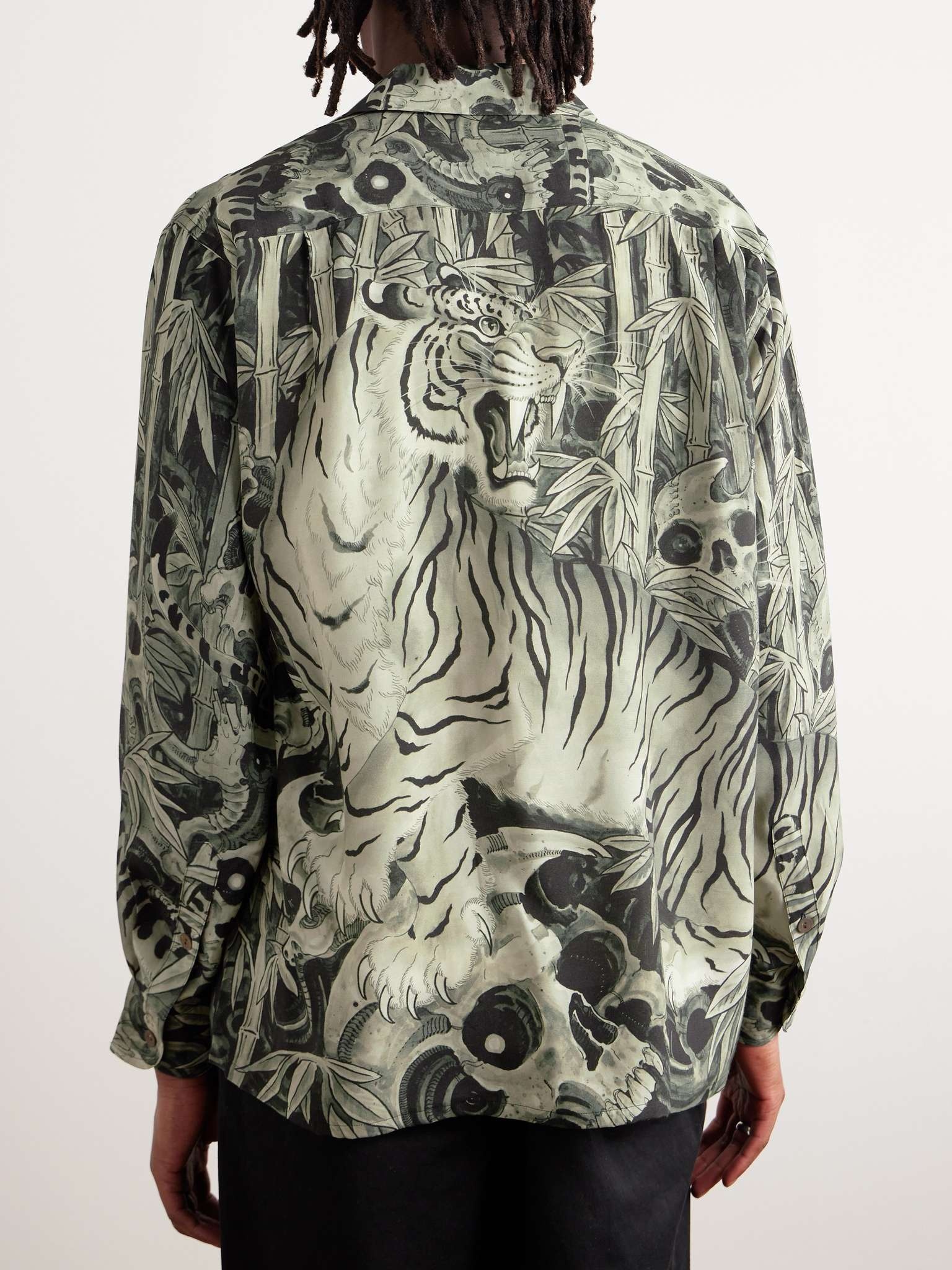 + Tim Lehi Camp-Collar Printed Poplin Shirt - 5