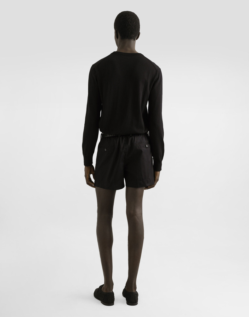 Cotton gabardine shorts 3