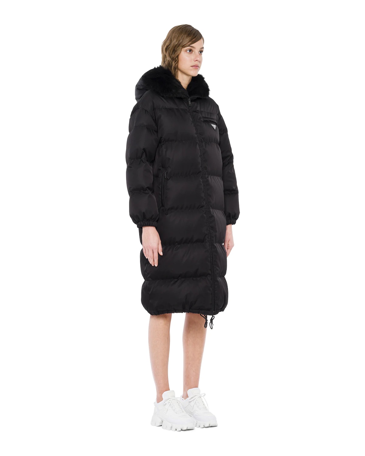 Re-Nylon gabardine puffer coat - 3