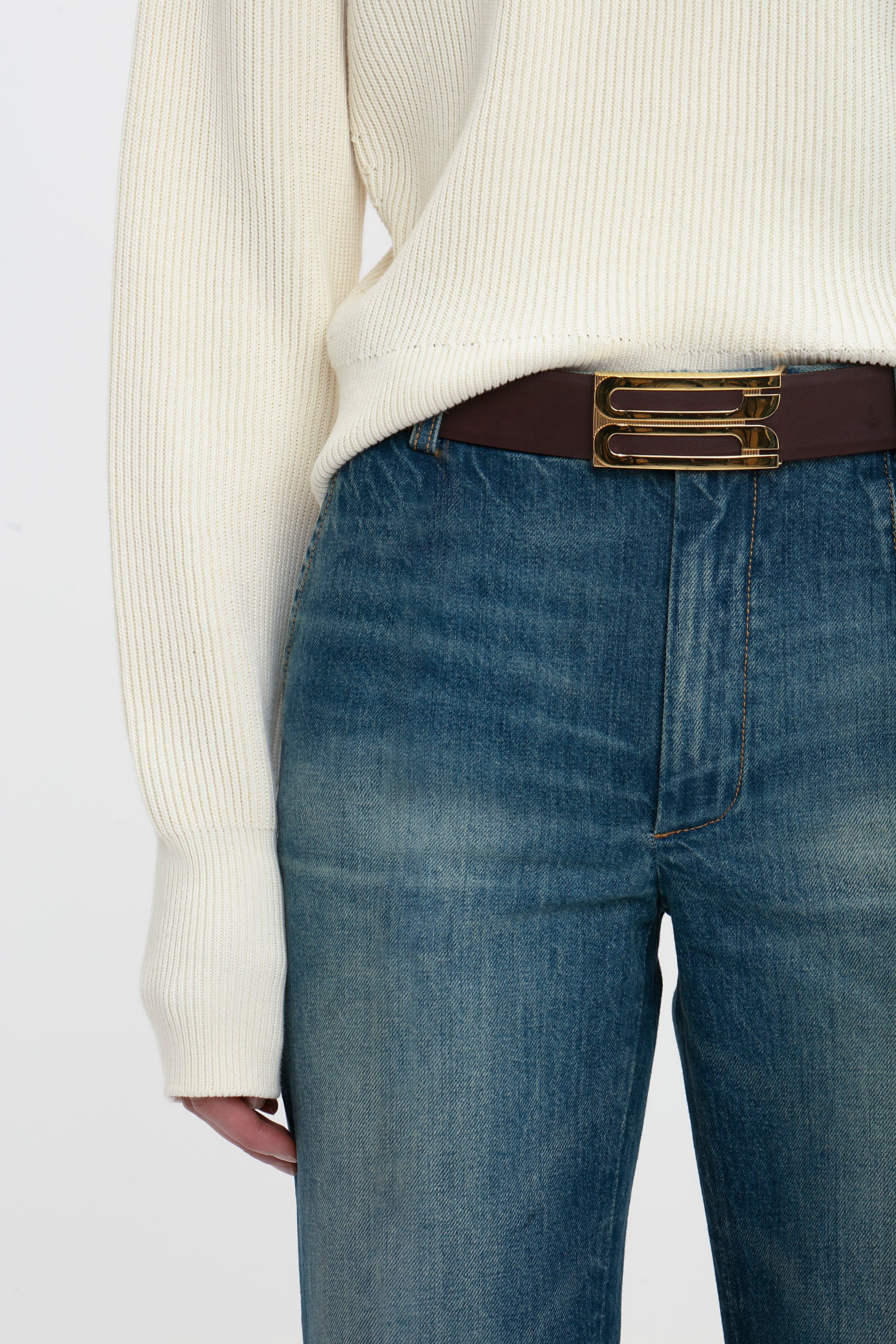 Cropped Kick Jean In Indigrey Wash - 5