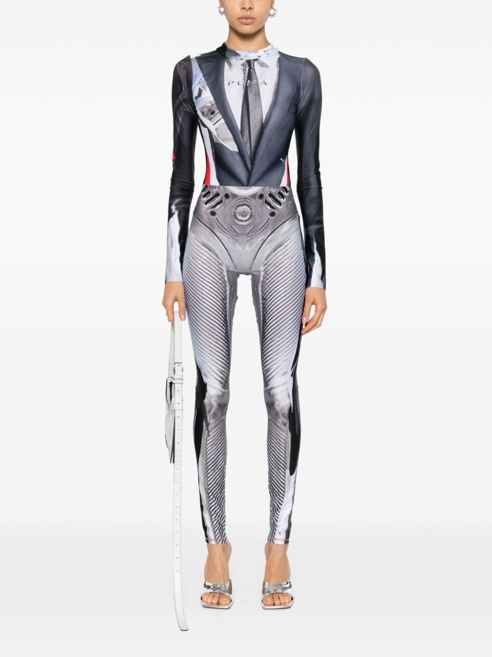 x Puma abstract-print bodysuit - 2