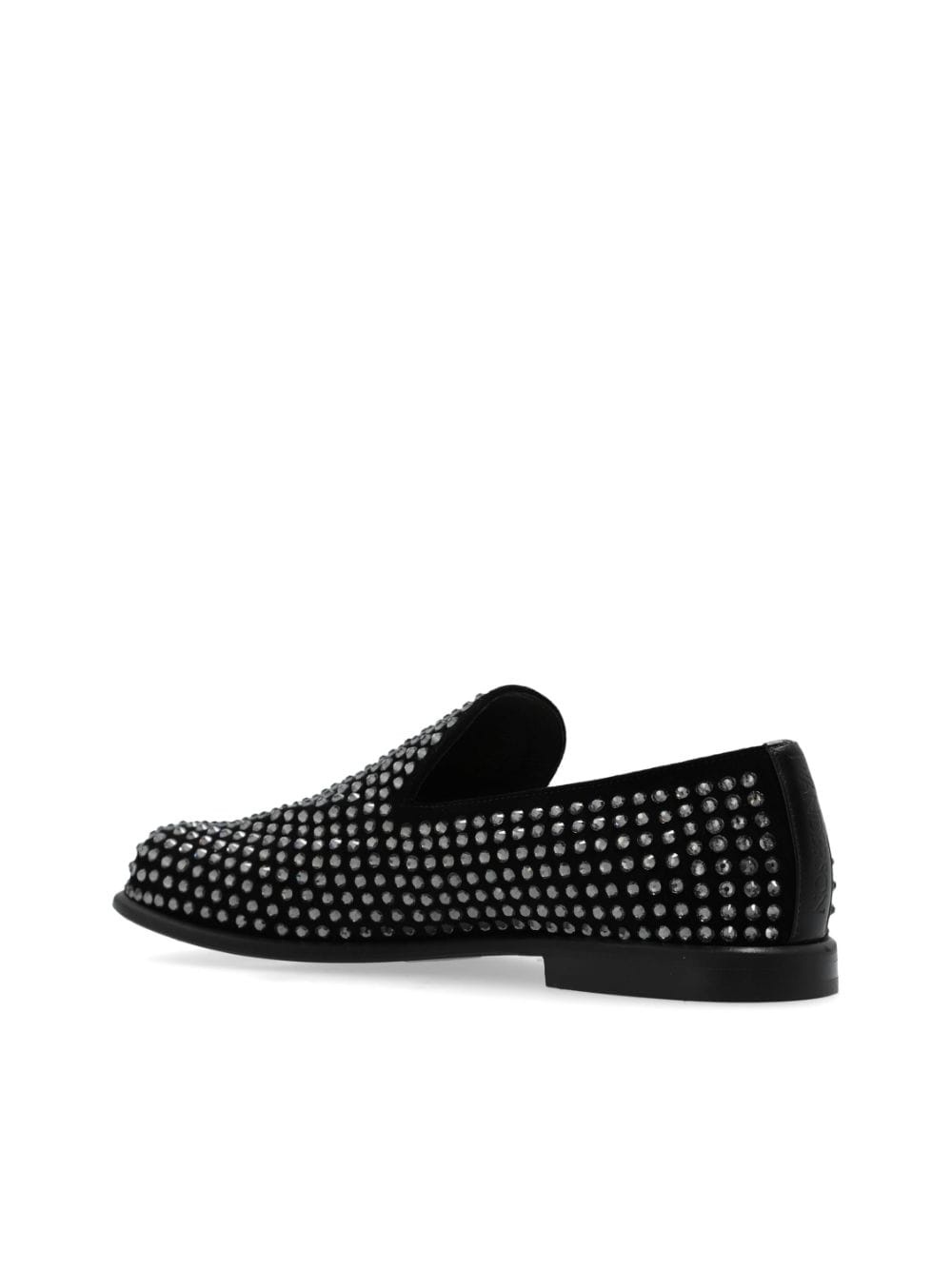 crystal-embellished loafers - 5